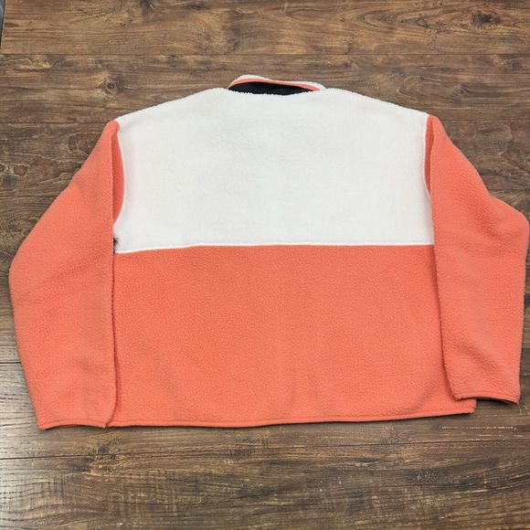 The North Face Women Cragmont Fleece Jacket Orange White Black ColorBlock XL NWT - Picture 5 of 9